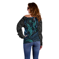 Polynesian Whale Off Shoulder Sweater TS04 - Polynesian Pride