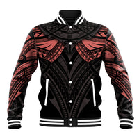 Feminine Polynesian Baseball Jacket Mandala Tattoo Style TS04 Unisex Black - Polynesian Pride