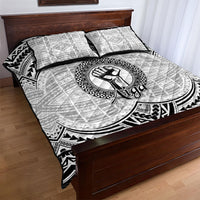Aiga Samoa Raised Fist Quilt Bed Set Polynesian Tribal Tattoo Art Family Pride TS04 - Polynesian Pride