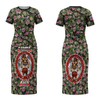 Samoa Aiga Polynesian Couples Matching Short Sleeve Bodycon Dress and Hawaiian Shirt Tropical Floral Hibiscus Pattern Island Heritage TS04 - Polynesian Pride