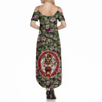 Samoa Aiga Polynesian Summer Maxi Dress Tropical Floral Hibiscus Pattern Island Heritage TS04 - Polynesian Pride