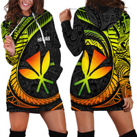Hawaii Kanaka Maoli Hoodie Dress Polynesian Tornado Infusion Gradient TS04 - Polynesian Pride