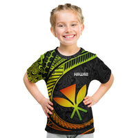 Hawaii Kanaka Maoli Kid T Shirt Polynesian Tornado Infusion Gradient TS04 Gradient - Polynesian Pride