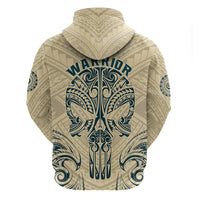 Polynesian Hoodie Warrior Skull with Tribal Patterns Tattoo Design TS04 - Polynesian Pride