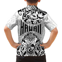 Hawaii Family Matching Long Sleeve Bodycon Dress and Hawaiian Shirt with Polynesian Turtle TS04 - Polynesian Pride