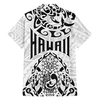 Hawaii Family Matching Off Shoulder Long Sleeve Dress and Hawaiian Shirt with Polynesian Turtle TS04 - Polynesian Pride