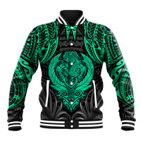 Polynesian Baseball Jacket Abstract Tiki TS04 Unisex Black Yellow - Polynesian Pride