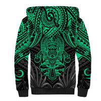 Polynesian Sherpa Hoodie Abstract Tiki TS04 - Polynesian Pride
