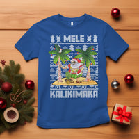 Mele Kalikimaka Santa Hawaiian Christmas Hula Dance T Shirt TS09 Royal Blue - Polynesian Pride