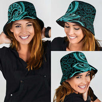 Turquoise New Zealand Mangopare Bucket Hat Aotearoa Maori Koru Style LT14 - Polynesian Pride