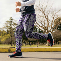 Vareau Tahiti Tiare Monstera Jogger Pants Polynesian Pattern Curve Style - Polynesian Pride
