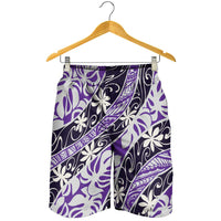 Vareau Tahiti Tiare Monstera Shorts for Men Polynesian Pattern Curve Style - Polynesian Pride