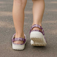 Vintage Aloha Block Quilt Clogs Shoes Pink Inspired Lei Motifs - Polynesian Pride