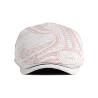 White Sunday Lotu Tamaiti Jeff Hat Polynesian Wave Pastel Blush - Polynesian Pride