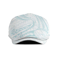 White Sunday Lotu Tamaiti Jeff Hat Polynesian Wave Pastel Cyan - Polynesian Pride