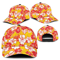 Yellow Hawaii Hibiscus Classic Cap Tropical Flowers Seamless Pattern LT14 - Polynesian Pride