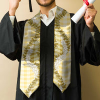Yellow Hawaii Palaka Graduation Stole Hawaiian Honohono Lei