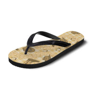 Yellow Palaka Hawaii Cowboy Flip Flops Puakenikeni Lei Paniolo Papale Seamless Vibes - Polynesian Pride