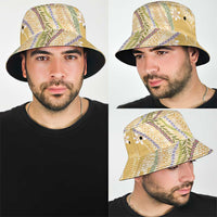 Yellow Palaka Hawaii Leis Bucket Hat Hawaiian-plaid Elegant Tropical Vibes LT14 - Polynesian Pride