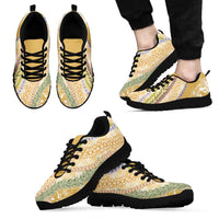 Yellow Palaka Hawaii Leis Sneakers Hawaiian-plaid Elegant Tropical Vibes LT14 - Polynesian Pride