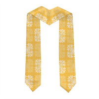 Yellow Palaka Quilt Hawaii Graduation Stole Traditional Hawaii-plaid Pattern - Polynesian Pride