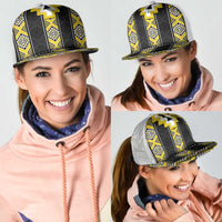 Yellow Taniko Aotearoa Mesh Trucker Cap Niho Taniwha Mix Poutama LT14 - Polynesian Pride
