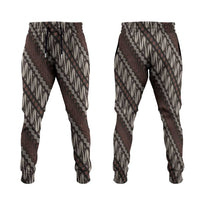 Yogyakarta Parang Batik Motifs Jogger Pants Indonesian Traditional Pattern