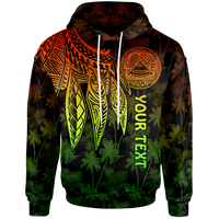 American Samoa Custom Hoodie Polynesian Wings (Reggae) Unisex Reggae - Polynesian Pride