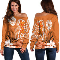 Custom Tahiti Personalised Off Shoulder Sweater - Tahitians Spirit - Polynesian Pride