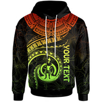 Vanuatu Polynesian Custom Hoodie Vanuatu Waves (Reggae) Unisex Reggae - Polynesian Pride