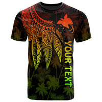 Papua New Guinea Custom T Shirt Polynesian Wings (Reggae) Unisex Reggae - Polynesian Pride