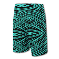 Hawaii Polynesian Tatau Board Shorts Turquoise - Polynesian Pride