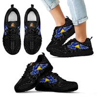 Tokelau Sneakers - Tokelau Coat Of Arms & Flag Wing - A8 - Polynesian Pride