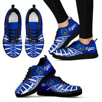 Pohnpei Sneakers - Pohnpei Flag Micronesian Tattoo Unisex Black - Polynesian Pride
