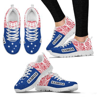 Samoa Sneakers - Samoa Flag Polynesian Tattoo - Polynesian Pride
