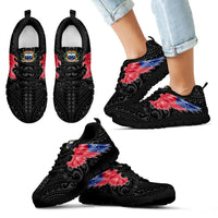 Samoa Sneakers - Samoa Coat Of Arms & Flag Wing - A8 - Polynesian Pride