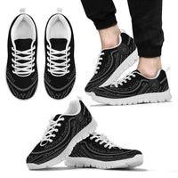 American Samoa Wave Sneakers Gray Color Men's Sneakers - White - American Samoa White - Polynesian Pride