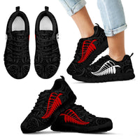 New Zealand Sneakers - Fern Maori Color Style - Polynesian Pride