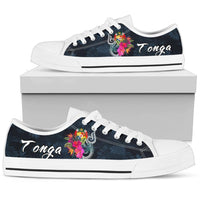 Tonga Polynesian Low Top Shoe - Tropical Flower - Polynesian Pride