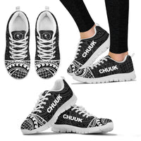 Chuuk Sneakers - Chuuk Flag Micronesian Black Style - Polynesian Pride