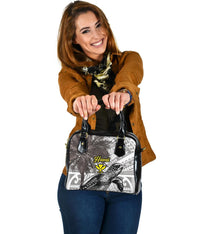 Hawaii Shoulder Handbag - Turtle Palm Tree White - Polynesian Pride