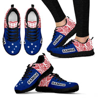 Samoa Sneakers - Samoa Flag Polynesian Tattoo - Polynesian Pride