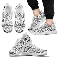 Polynesian Sneakers - Polynesian Tattoo Style - 18 Unisex White - Polynesian Pride