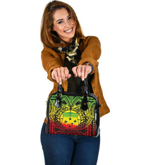 Samoa Shoulder Handbag - Samoa Coat Of Arm (Reggae) - Polynesian Pride