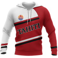 Tahiti All Over Hoodie Develop Style Unisex Red - Polynesian Pride
