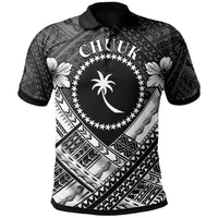 Chuuk Polynesian Polo Shirt Truk White Seal Camisole Hibiscus Style Unisex White - Polynesian Pride
