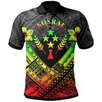 Kosrae Polynesian Custom Polo Shirt Kosrae Reggae Camisole Hibiscus Style Unisex Reggae - Polynesian Pride