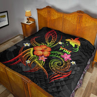 Papua New Guinea Polynesian Premium Quilt - Legend of Papua New Guinea (Reggae) - Polynesian Pride