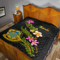 Tuvalu Polynesian Quilt - Plumeria Tribal - Polynesian Pride