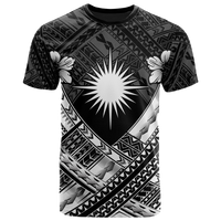 Marshall Islands Polynesian T Shirts Marshall Islands WhiteFlag Camisole Hibiscus Style Unisex Art - Polynesian Pride